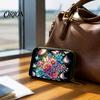 Personalized Card Case DIY Rhinestone Painting Holder, Faux Leather Coin Purse, Shining Holder Portable Mini Storage Pouch for Cards And Keys Handmade