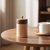 Floss and Wooden Pick Holder Handmade with Lid Lidded