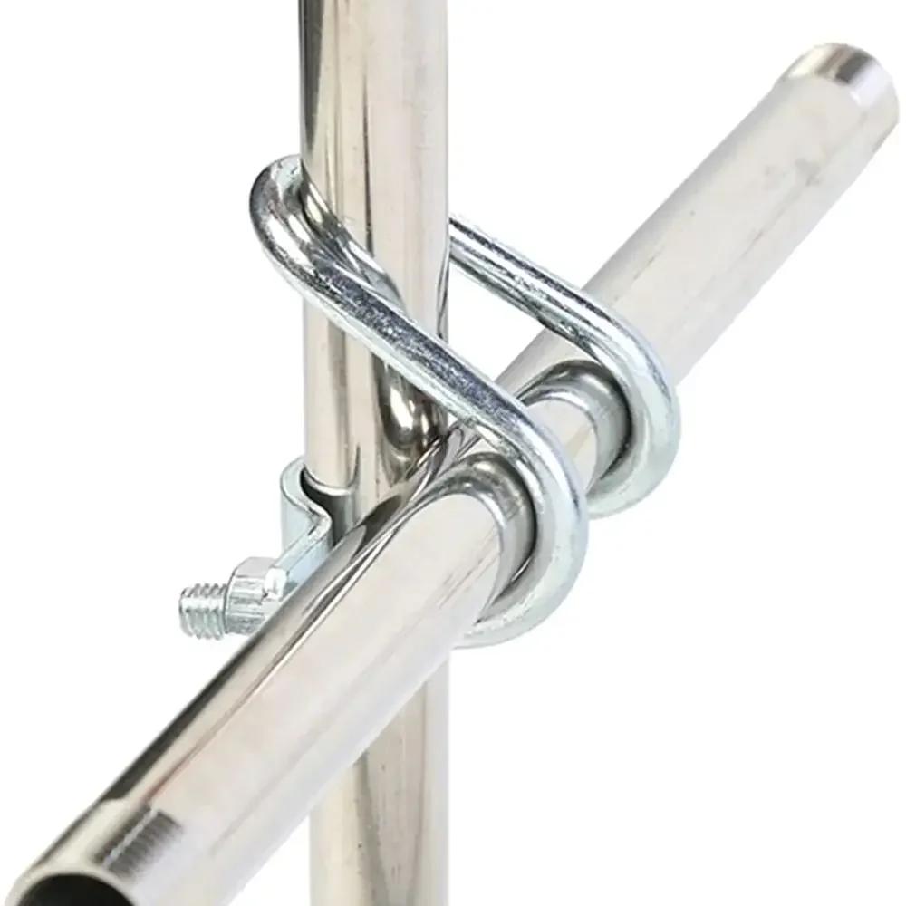 1 шт. Міцний подвійний U-подібний болт з перемичкою, затискач-перемичка, фіксатор для риштувань, хомутна трубка, оцинкований сталевий з'єднувач, затискач для труби