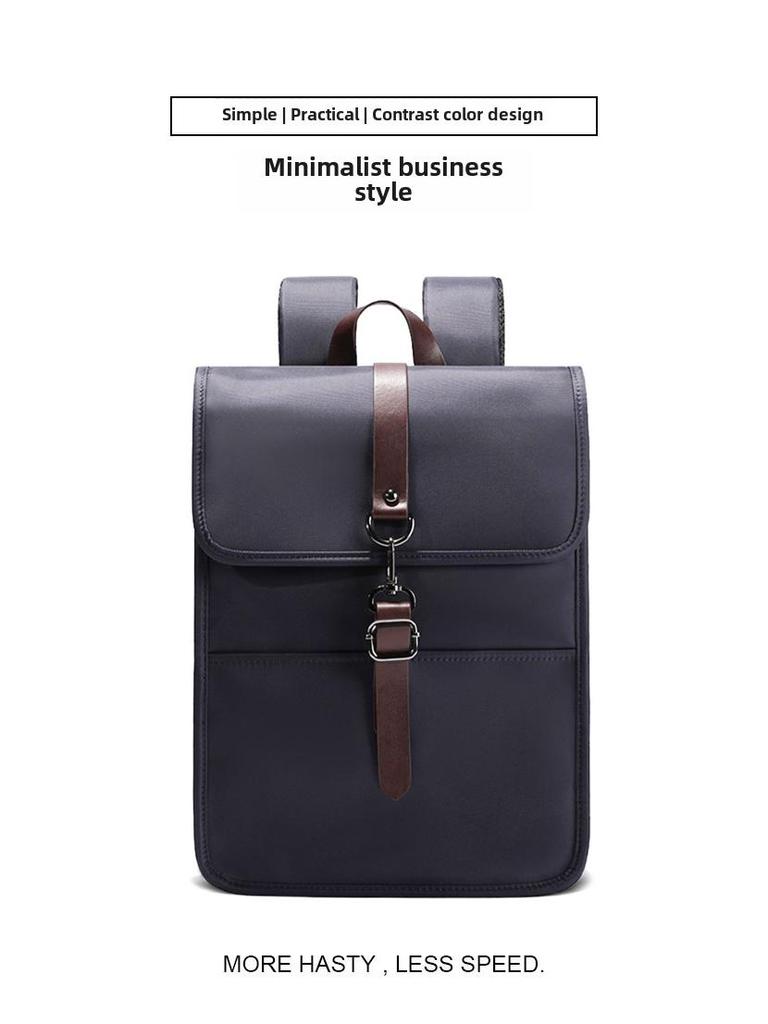 14-Inch Waterproof Oxford Business Backpack – Unisex Korean Style for Commuting