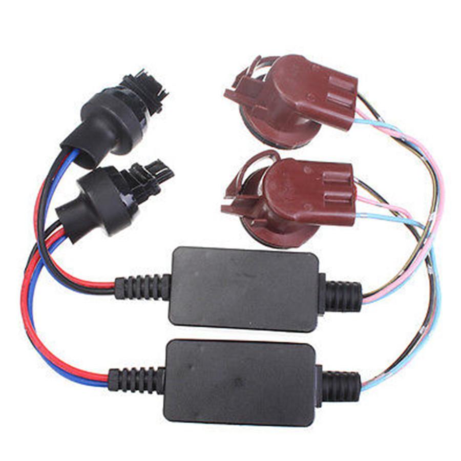 2pcs 12v 3157 Led Decoder Adapter Anti Hyper Blink Flash Cancel Error Lamp