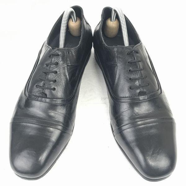 Lilley & Skinner England leather straight tip 27.5 black dress business shoes(USED)