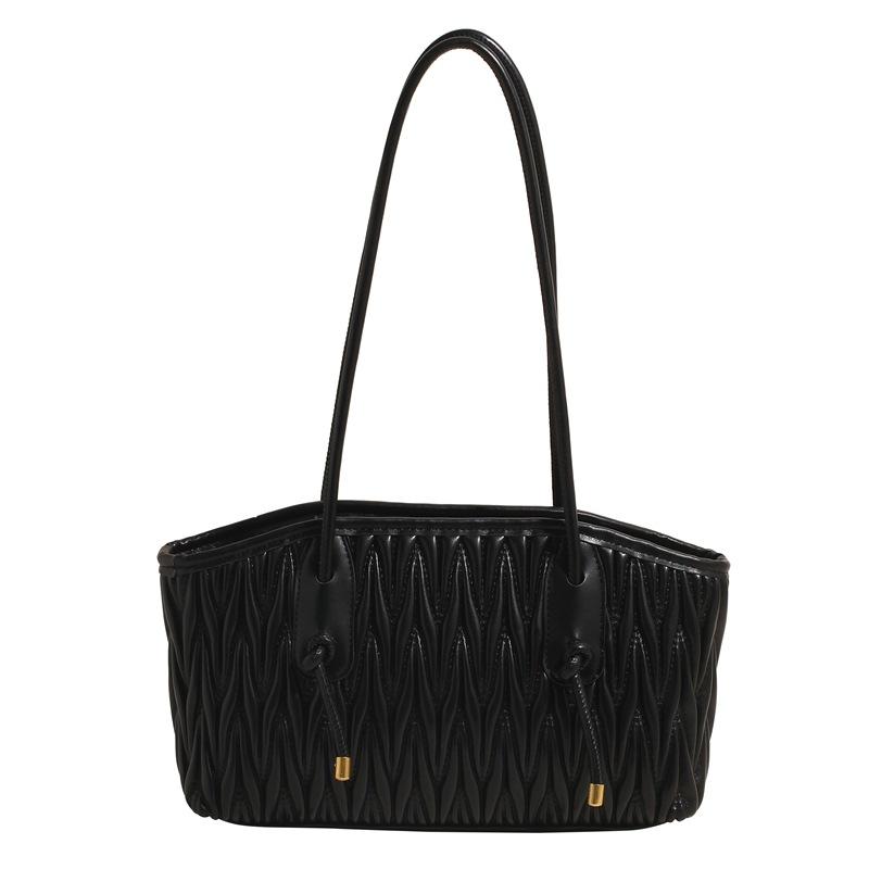 

Retro diamond large-capacity bag women s autumn and winter new simple portable shoulder bag commuter versatile tote bag чёрный