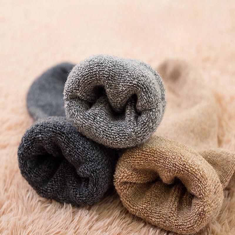 6 perechi de șosete calde de lână pentru bărbați de iarnă, groase, de înaltă calitate, Harajuku, retro, zăpadă, casual, de cașmir