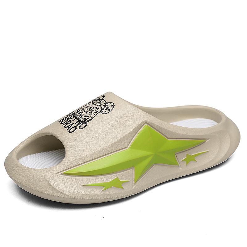 

Deodorant one-word drag men s summer wear 2025 new dual-purpose non-slip and wear-resistant thick-bottomed beach cool slippers couple 45