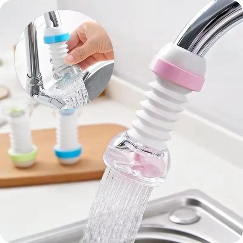 360° Rotatable Telescopic Tap Water Filter Sprinkler Anti-Splash Faucet Nozzle Water Saver Can