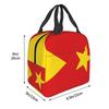 Custom Flag Of The Tigray Region Insulated Lunch Tote Bag for Women Ethiopia Resuable Thermal Cooler Bento Box School