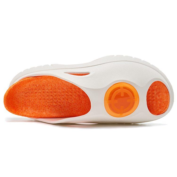 RIGORER Shark 1 Slide Slippers Unisex White Orange Z123260506-2