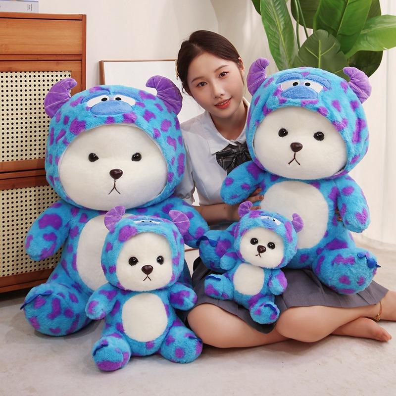 New Style Transformed Into Polka Dolls, Bear Dolls, Chinese Valentine's Day Gift for Girls, Bear Comforting Plush Dolls