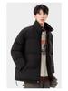 2026 Winter Stand-Up Collar Cotton-Padded Jacket: Trendy Men's Outdoor Loose Warm Coat