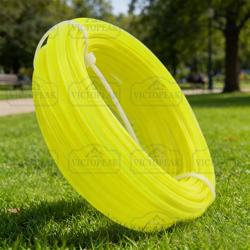 2Pcs Garden Power Tool Accessories Grass Cutter Parts Pentagon Yellow 5m 3.0mm Trimmer Serrated Line Weed Replacement Parts
