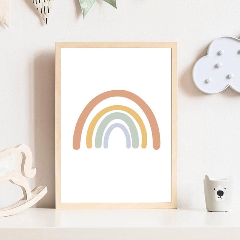 

Солнце Радуга Облако Алфавит Форма Цифры Настенная Живопись Холст Картина Скандинавское Образование Плакаты и Принты Картины Детская Комната Декор 21cm×30cm NoFrame