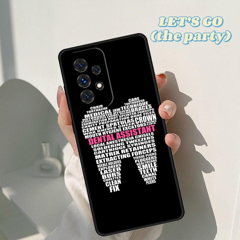 Dental Definitions Tooth Phone Case For Samsung Galaxy A42 A31 A40 A51 A71 A32 A80 A91 A52 A72 A20e A21S A50 A70 A11 A12 Cover