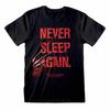 Nightmare On Elm Street Unisex Erwachsenen Nie Wieder Schlafen T-Shirt