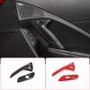 For Chevrolet Corvette C7 2014- ABS Car Inner Door Armrest Electric Switch Button Frame Cover Trim Stickers Auto Accessories