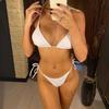 Sexy 6 farger Halter Bikini Dame Badedrakt Dame Badetøy Todelt Bikini sett Thong Badedrakt