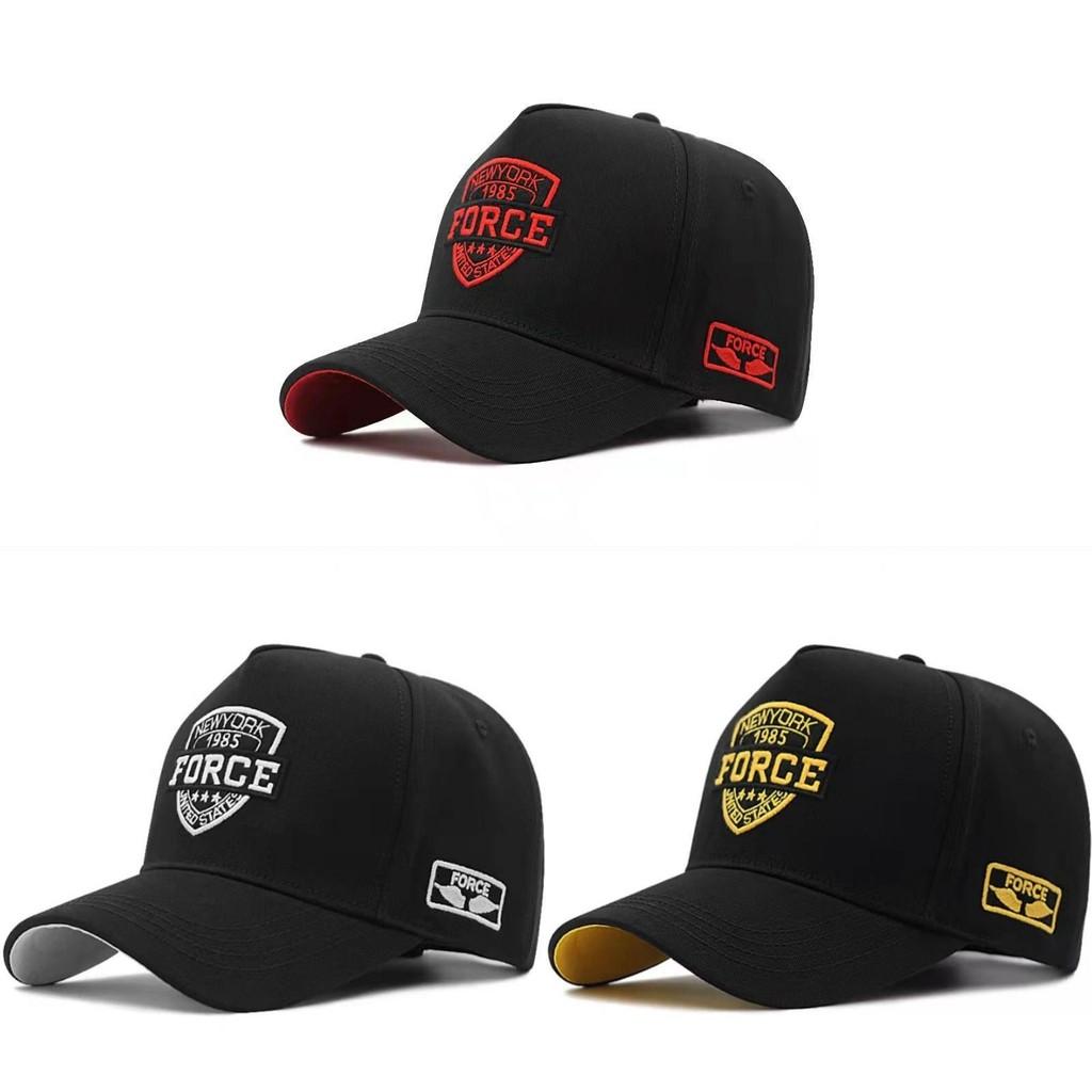 Embroidered Letter Force Baseball Cap Round Top Breathable Hat Adjustable Gift