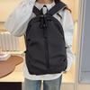 Schoolbag Travel Bag Ins College Student Simple Backpack Korean Version Versatile Large Capacity Junior High School Casual Backpack Nylon Schoolbag