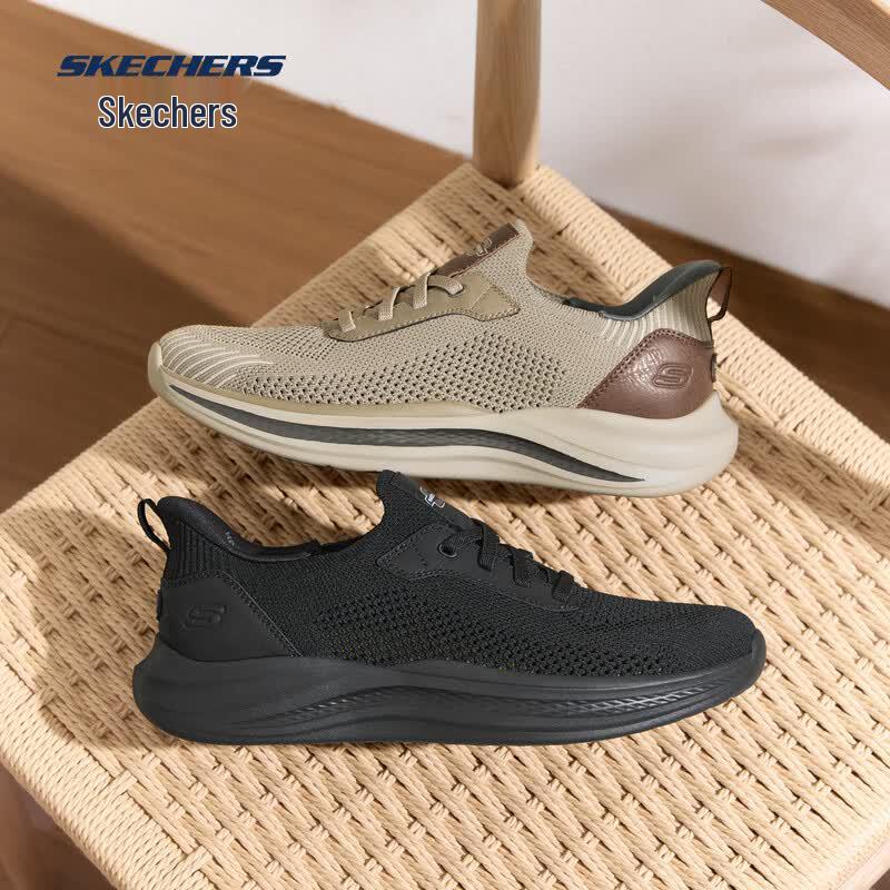 Skechers Men's Cushioned Lace-Up Casual Sports Shoes 211086