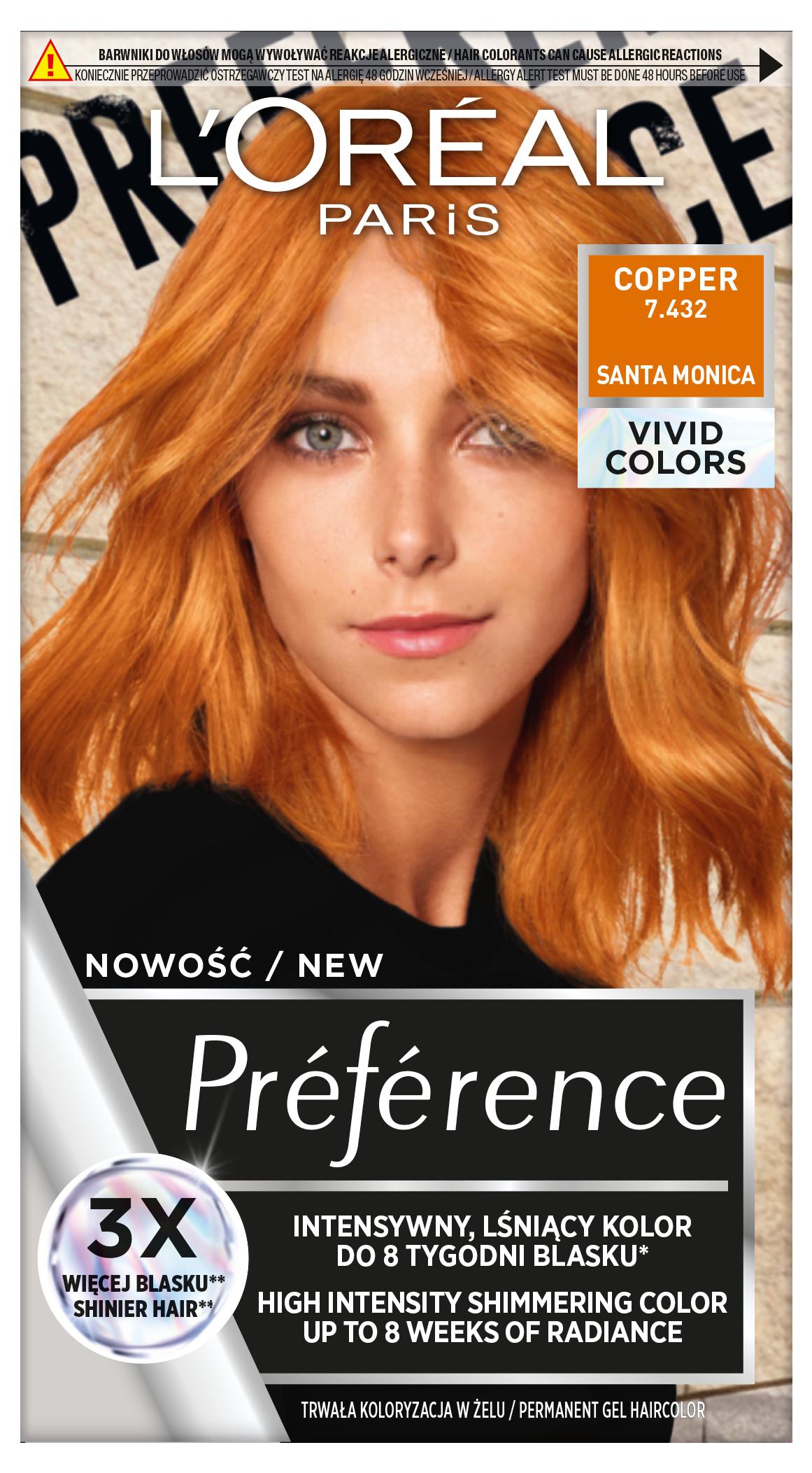 L'oréal Paris Donna Rosso Tinta Per Capelli, Colori Vivaci (8.624 Brillante) - Immagine 3