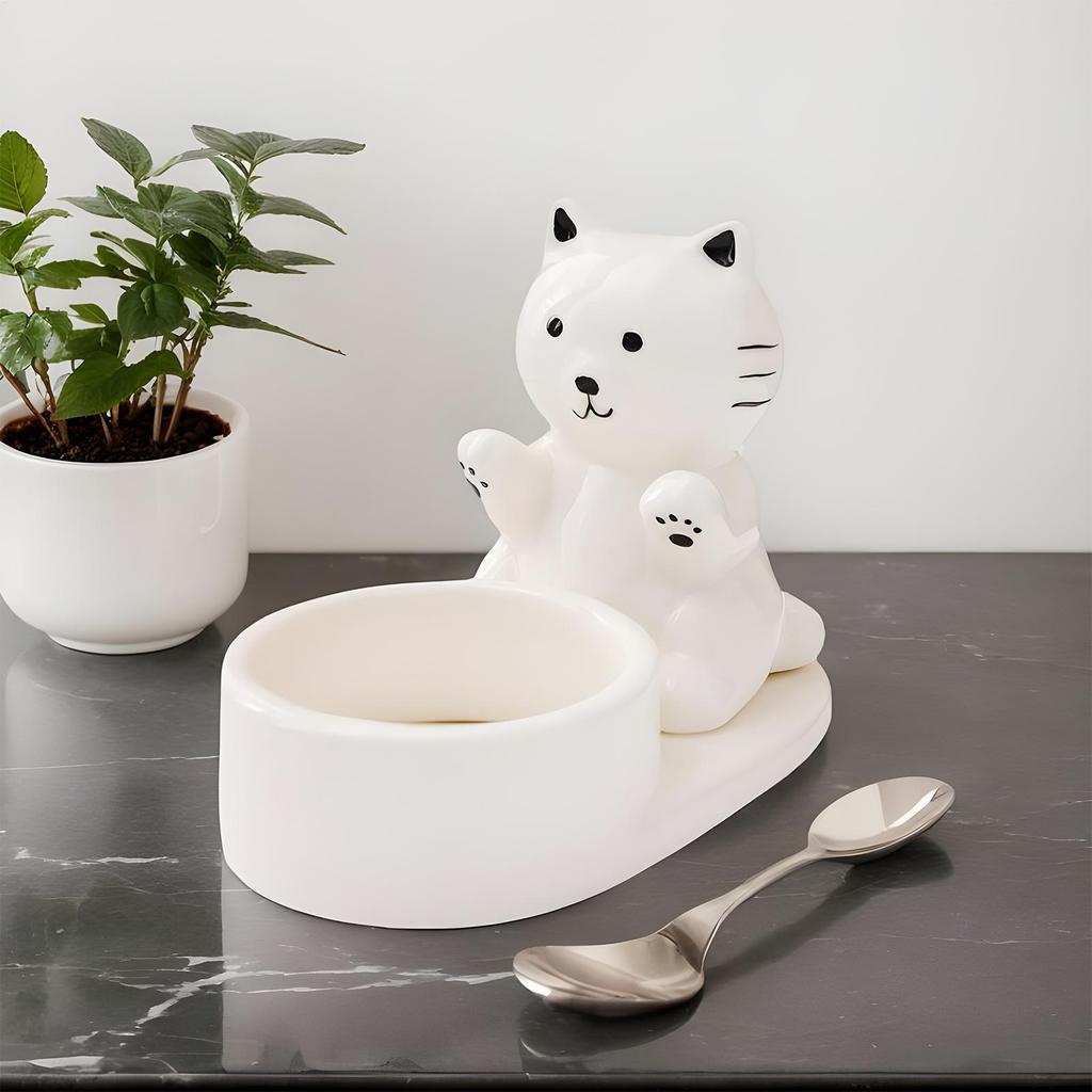 Cute Cat Candlestick Creative Aromatherapy Candle Holder High Tempe Desktop Decoration Cartoon Candlestick Birthday Gift