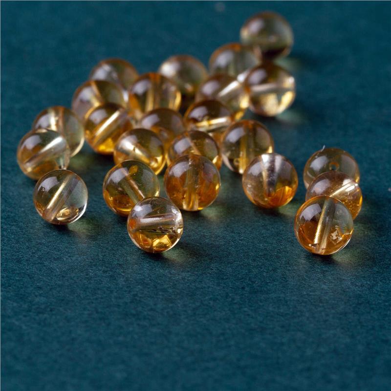 Raw Yellow Citrine Loose Beads for DIY Jewelry & Bracelet Crafting