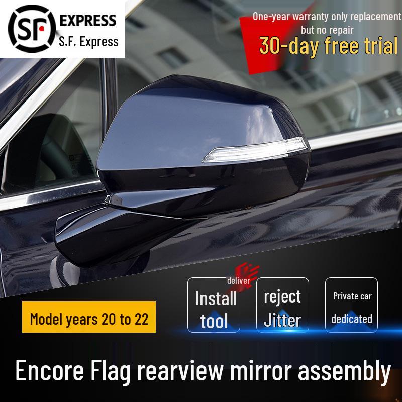 

Buick Enclave 2020-2022 Rearview Mirror Reflector Shell Cover Assembly (Left & Right) 7 wire [Unpainted] Passenger - Right