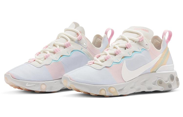 Nike React Element 55 White Crimson Gold Women's DB5926-011