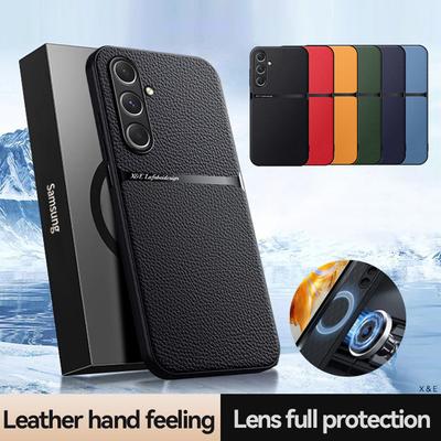 Magnetische PU Lederen Hoes voor Samsung Galaxy M35 A16 A36 A56 A15 5G A25 A35 A55 Beschermhoes Harde Schaal Coque Fundas