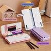 Double Use  Desktop Reading Stand With Built In Pencil Case Pen Box For Kids Students Classroom Study