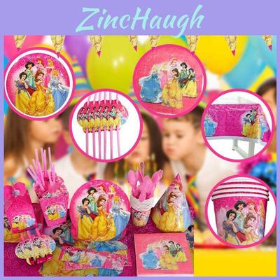 Enchanting Princess Snow White Bella Jasmine Party Supplies Girl Birthday Tableware