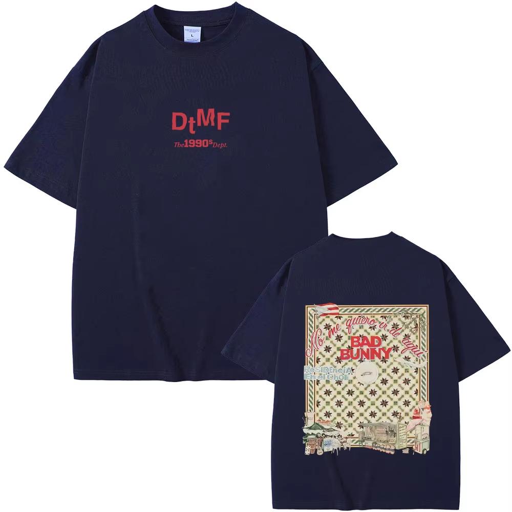 Hot Sale Bad Bunny DTMF Residencia En El Choli Merch Tshirts Debi Tirar Mas Fotos T Shirts Mens Hip Hop Oversized Streetwear