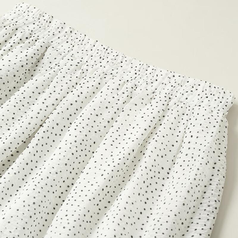 Women's French Polka Dot A-Line Midi Skirt