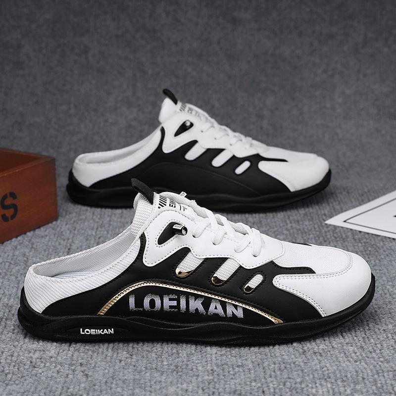 Fashion Men Half Slippers Zapatos De Hombre Summer Trend Men Soft-soled Casual Shoes Lightweight Support Man Sneakers Plus 39-48