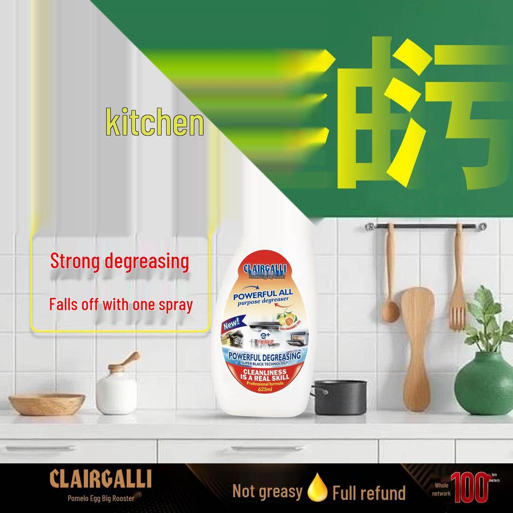 Genuine Yuzu Egg Oil Stain Remover - Powerful Kitchen Degreaser for Range Hoods & Stoves