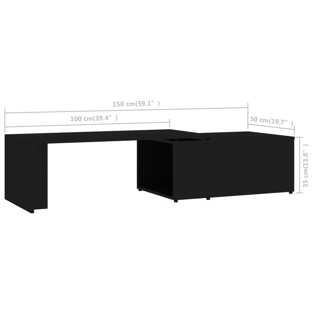 Moderner Wohnzimmertisch, Kreatives Design, Ausziehbarer Und Klappbarer Couchtisch, Designer-Sofatisch, 150x50x35 Cm