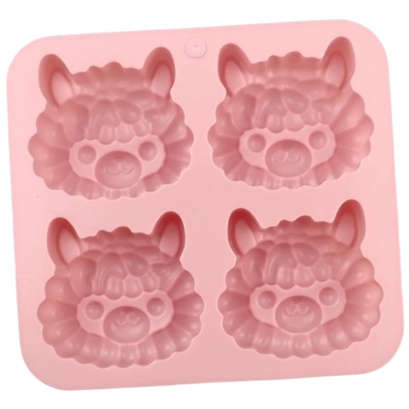 

Силиконовая форма Альпака для изготовления мыла, желе, конфет, шоколада, лоток для льда, мультяшные животные, печенье, украшение для торта