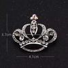 Three-dimensional Crown Brooch, High-end Feminine Collar Pin, Formal Brooch, Sweater and Suit Pin