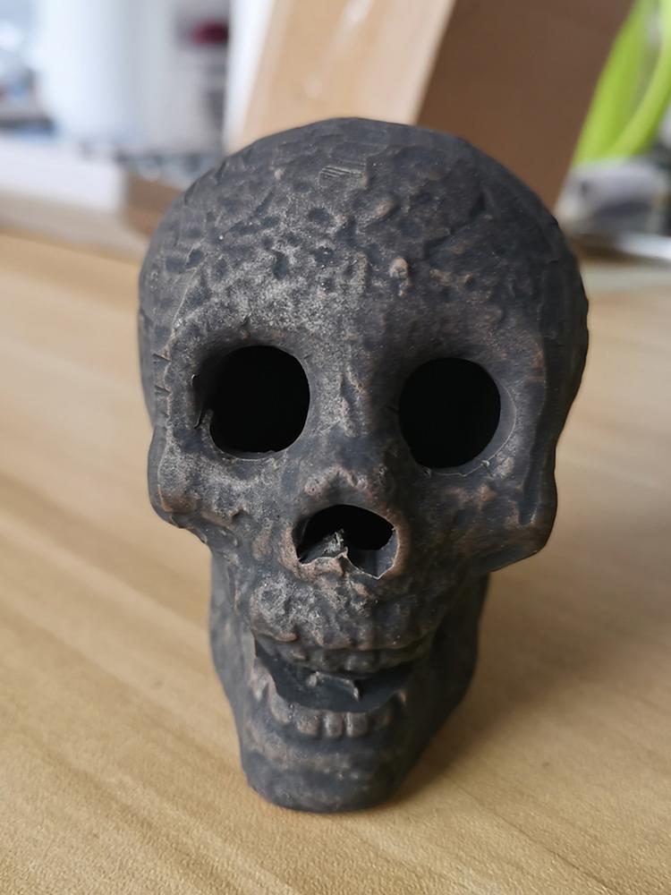 Halloween Fire Pits Skulls Horror Atmosphere Simulation Skull Fireproof Flame Retardant Reusable Party Haunted House Decoration