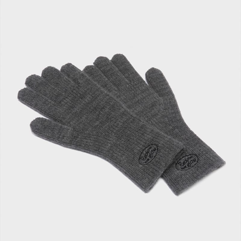 

RECLOW ВЯЗАНЫЕ ПЕРЧАТКИ С ЛОГОТИПОМ ЦВЕТА ДРЕВЕСНОГО УГЛЯ free