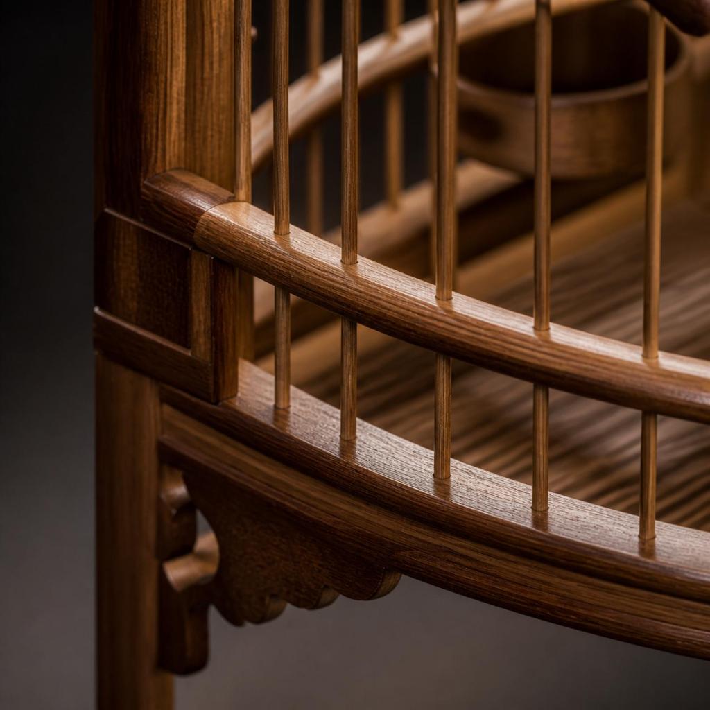 Round Bird Cage Easy-Clean with Hanging Hook Compact for Home