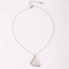 Titanium Steel Couple Necklace Heart Books Pendant Sweater Chain Trendy Lovers Choker  Women Men