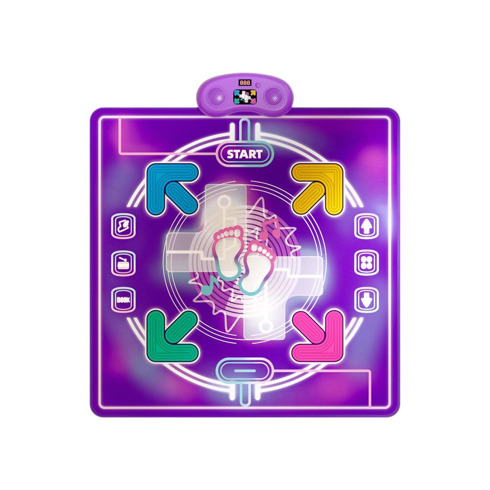 Girls' Musical Dancing Mat – Kids' Fitness Challenge and Puzzle Jump Pad