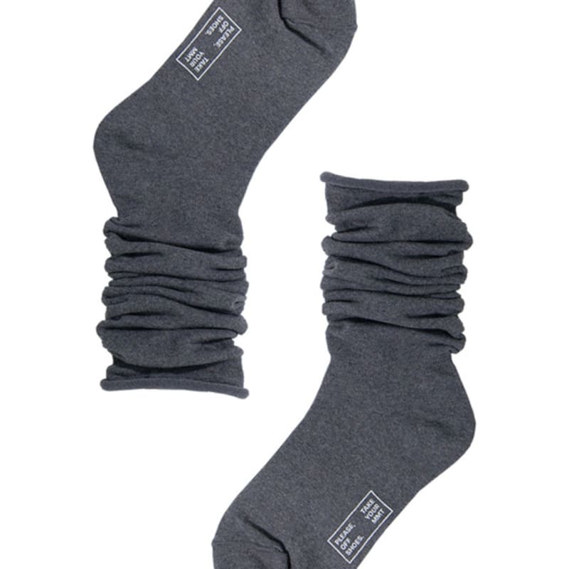 MONTH IN MONTH OUT Loose fit warmer socks CHARCOAL