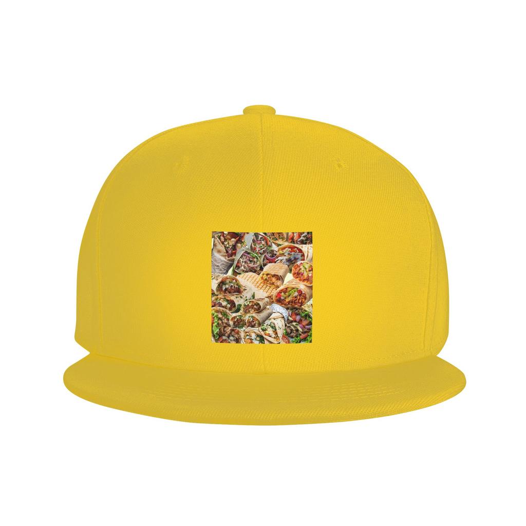 Kebab Fresh Ingredients Baseball Caps Snapback Fashion Baseball Hats Breathable Casual Casquette Outdoor for Unisexs And WoUnisexs