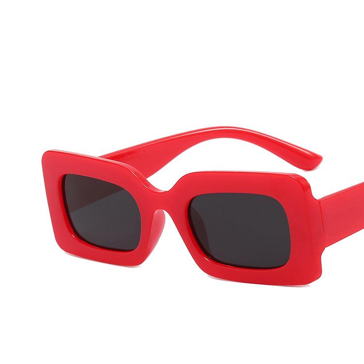 Fashion Women Sunglasses Trendy Jelly Color Square Sun glasses Men Outdoor Beach Party Eyewear Sunshade Eyeglass Uv400