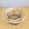 Round/Oval Shaped Wire Basket Space Saving Basket Fruit Holder Decorative Food Storage Solution Kitchen Accessory