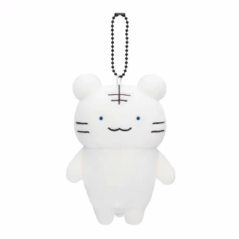 Cute Cartoon White Tiger Black Tiger And Bunny Doctor Plush Toy Hanging Ornament Gift White Tiger Pendant
