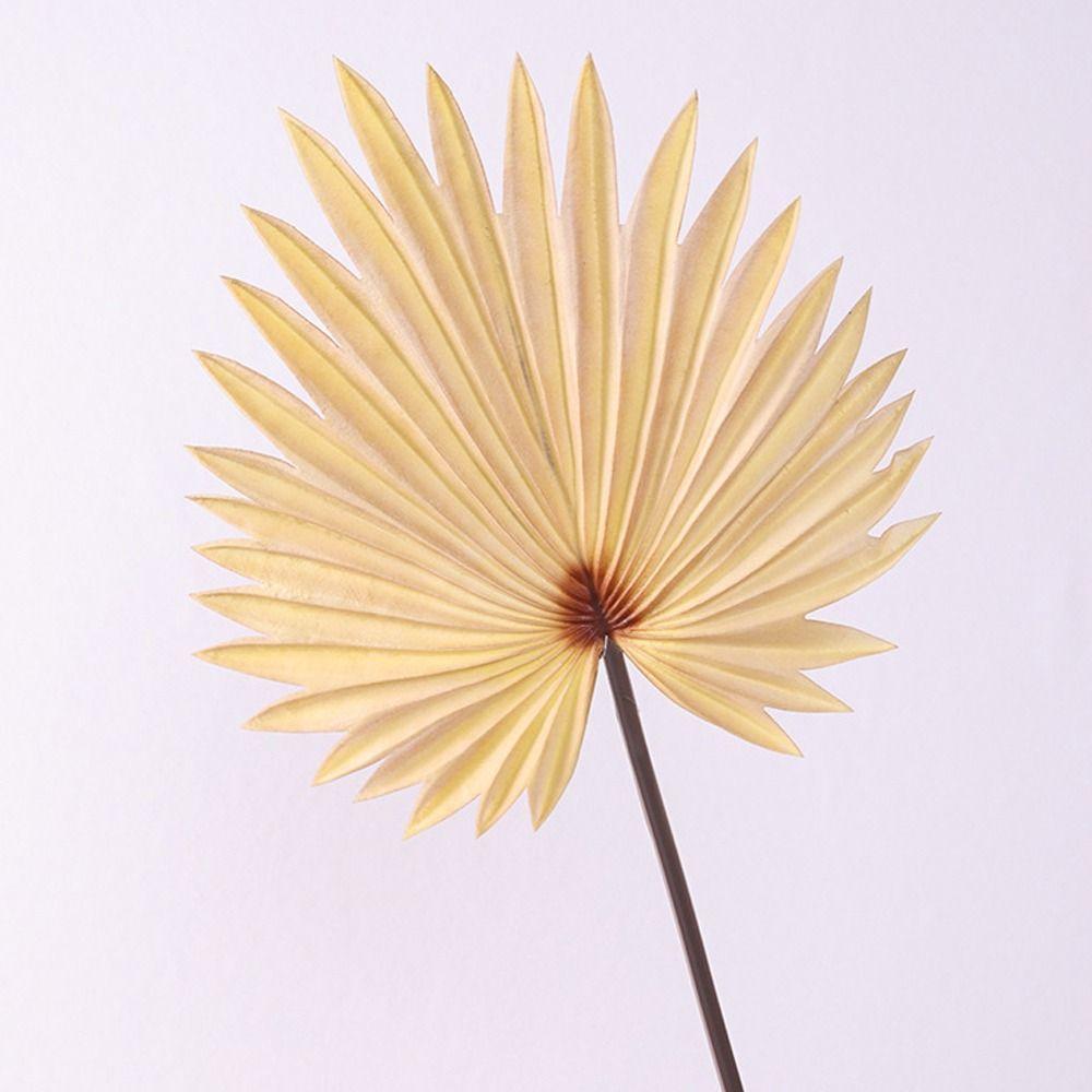 

Искусственные листья пальмы из полиуретана Тропические растения Искусственное растение Украшение для рабочего стола в офисе белый