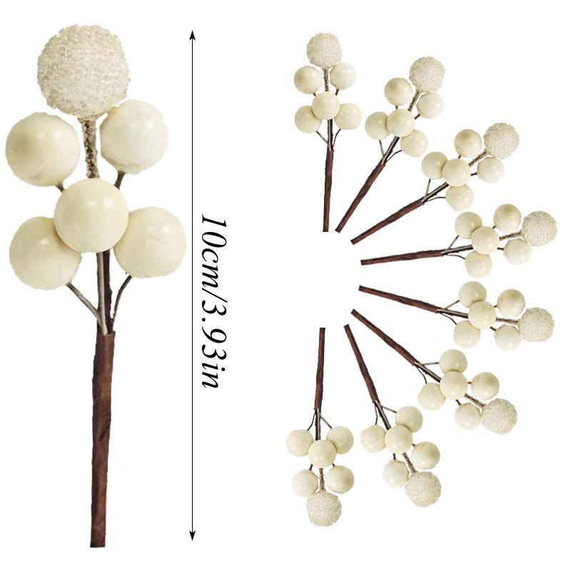 

Золотисто-красный ягодный букет для DIY венков и украшения конфетных коробок